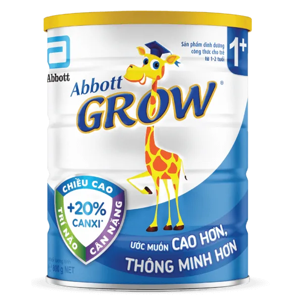 Sữa bột cho bé Abbott Grow 1+ 800g (1 - 2 tuổi)