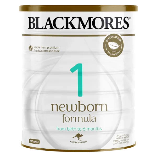 Sữa bột cho bé Blackmores Newborn Formula số 1 900g (0 - 6 tháng tuổi)