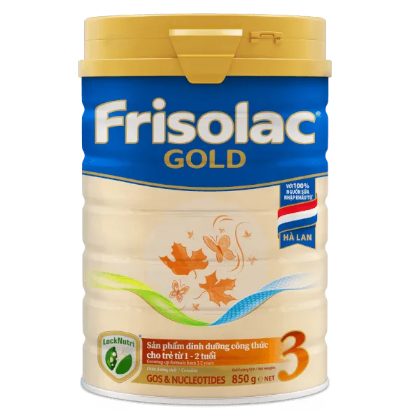 Sữa bột cho bé Frisolac Gold số 3 850g (1 - 2 tuổi)