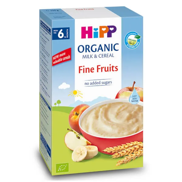 hipp product Bột ăn dặm dinh dưỡng hữu cơ HiPP vị hoa quả tổng hợp 250g