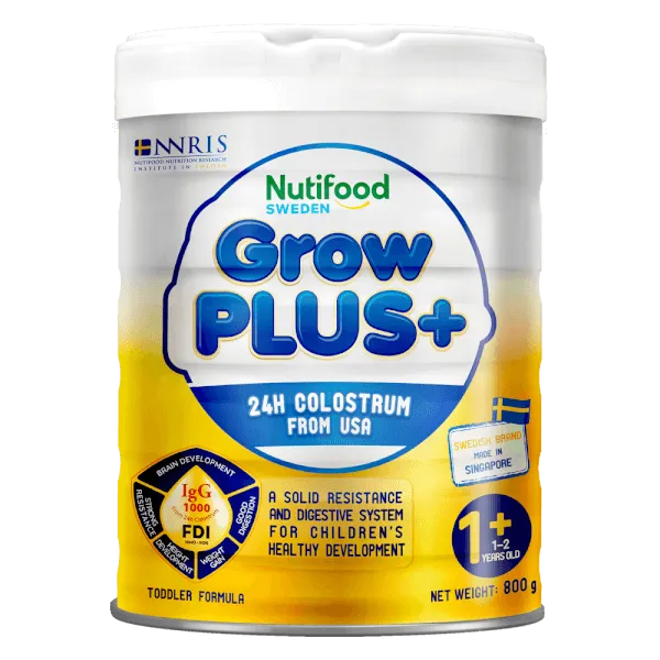 Sữa bột cho bé Nutifood GrowPLUS+ Sữa Non Vàng 1+ 800g (từ 1 tuổi)