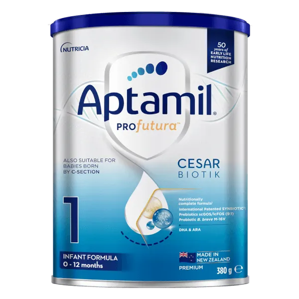 Sữa bột cho bé Aptamil Profutura Cesarbiotik New Zealand số 1 380g (0 - 12 tháng tuổi)