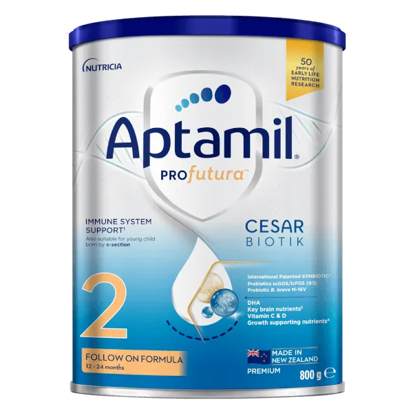 Sữa bột cho bé Aptamil Profutura Cesarbiotik New Zealand số 2 800g (1 - 2 tuổi)