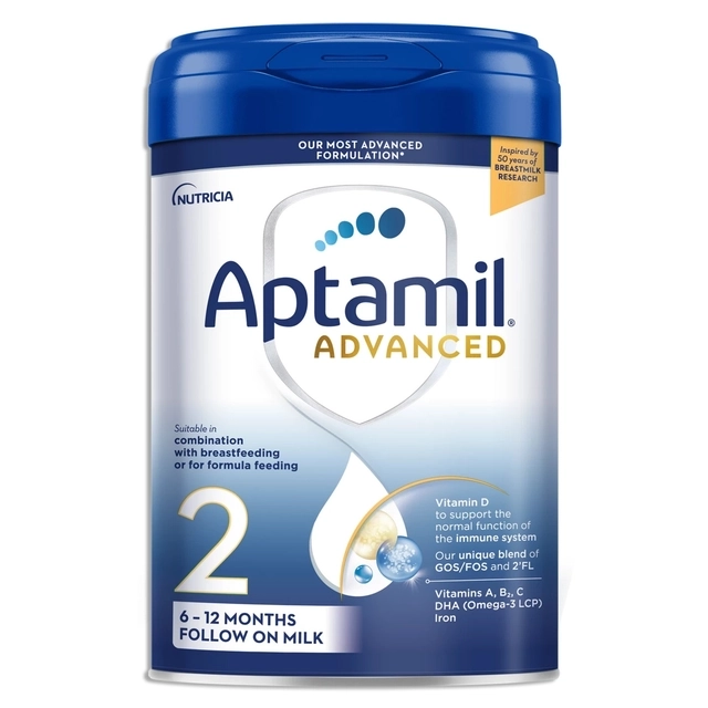 Sữa bột cho bé Aptamil Advanced Anh số 2 800g (6 - 12 tháng tuổi)