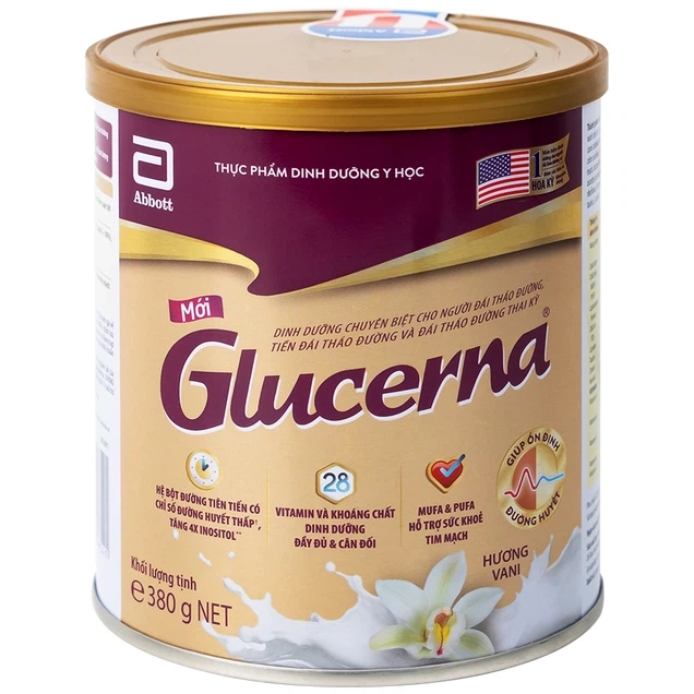 Sữa người lớn Abbott Glucerna bổ sung dinh dưỡng đặc biệt cho người đái tháo đường 380g