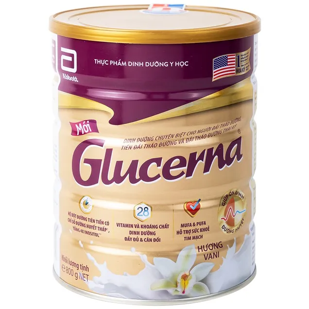Sữa người lớn Abbott Glucerna bổ sung dinh dưỡng đặc biệt cho người đái tháo đường 800g
