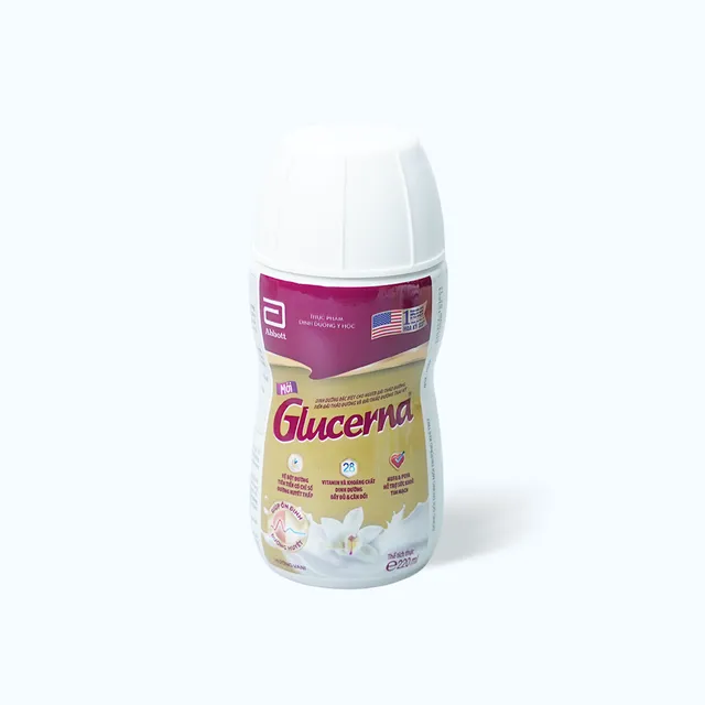 Sữa người lớn Abbott Glucerna cho người đái tháo đường hương vani dạng nước chai 220ml