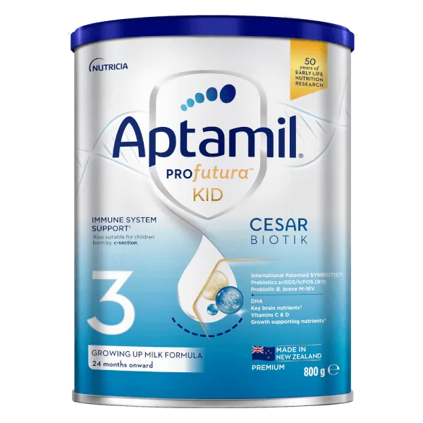 Sữa bột cho bé Aptamil Profutura KID Cesarbiotik New Zealand số 3 800g (từ 2 tuổi)