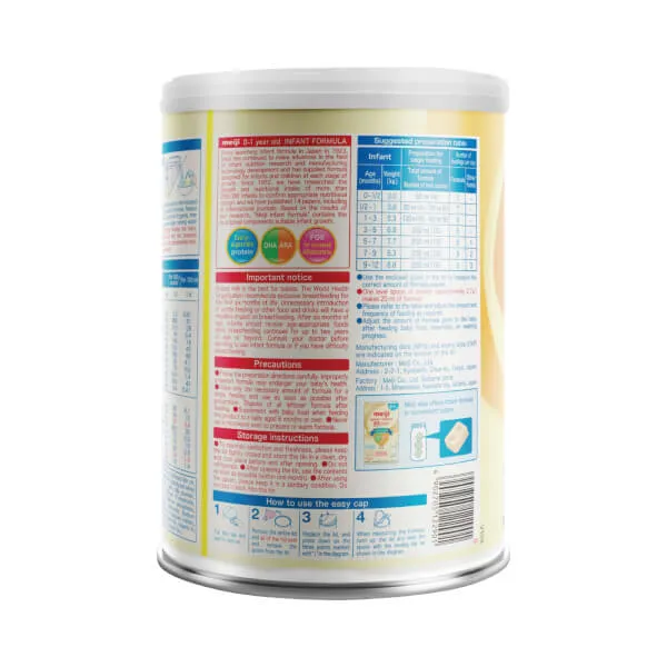 Sữa bột cho bé Meiji Infant Formula 800g (0 - 12 tháng tuổi) - img_01KTQ0EZ851C0KB42GHBMA6G9T